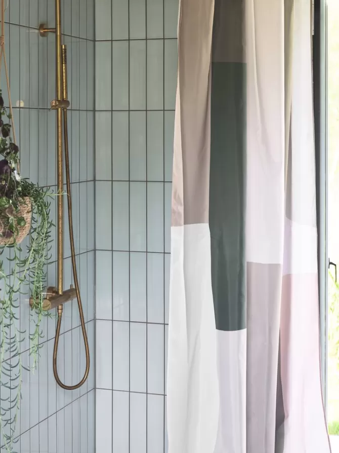 Outlet Badeforhæng 150x200cm grøn Badeforhæng
