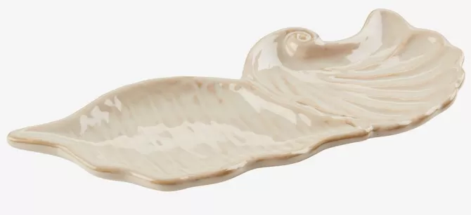Outlet Bakke 10x25cm skalformet beige Badeværelsesopbevaring | Diverse