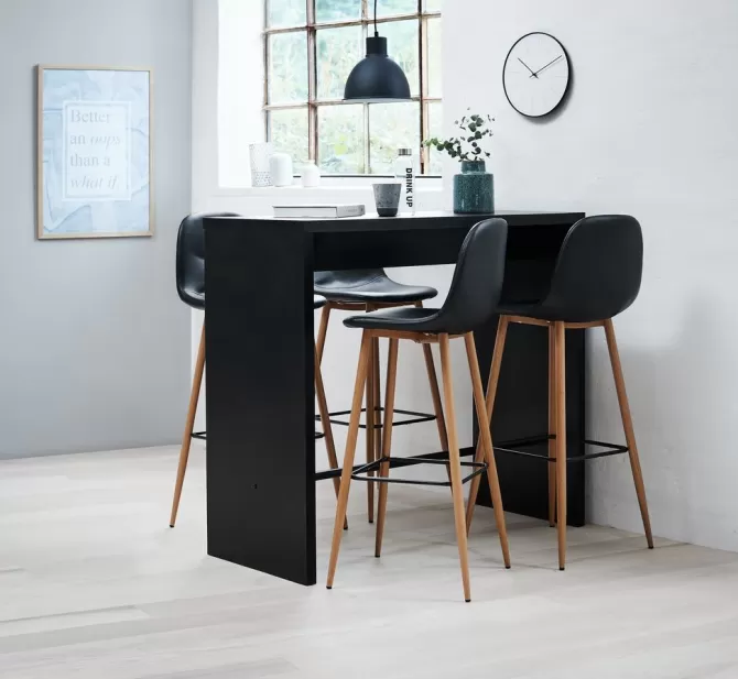 Store Barbord 50x120 sort Barstole Og Barborde | Barstole Og Barborde