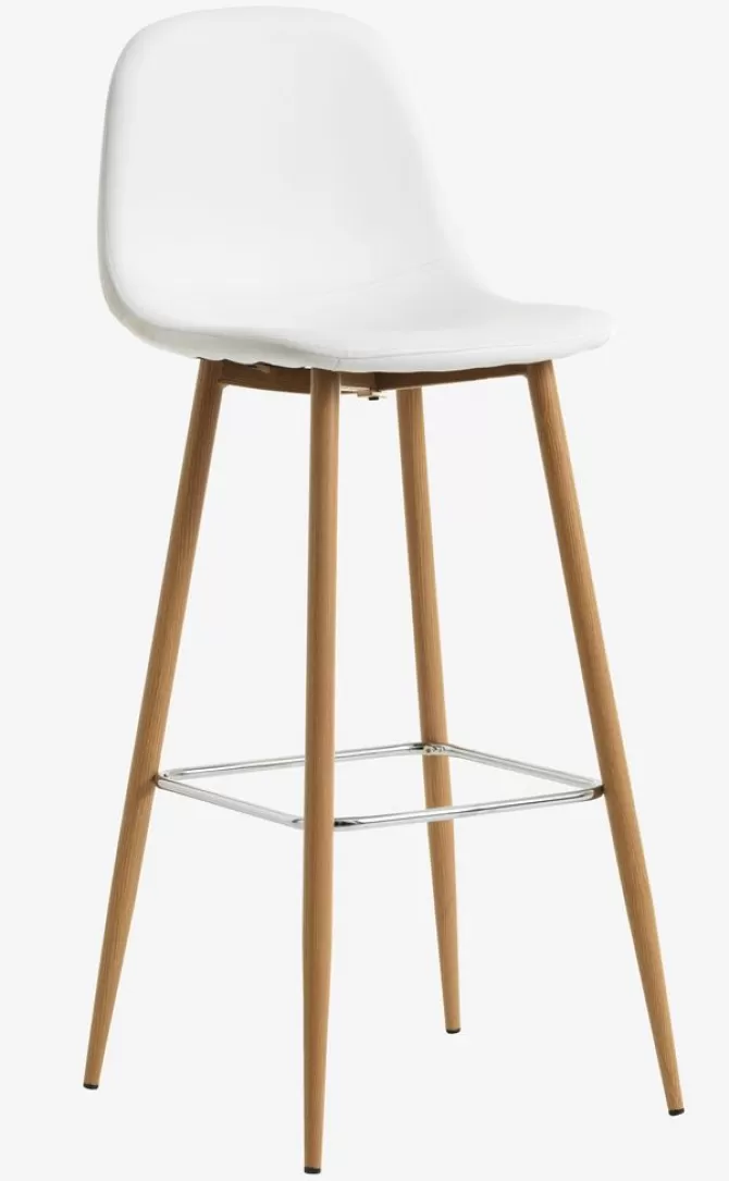 Cheap Barstol kunstlæder/egefarve Barstole Og Barborde | Barstole Og Barborde