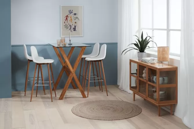 Cheap Barstol kunstlæder/egefarve Barstole Og Barborde | Barstole Og Barborde