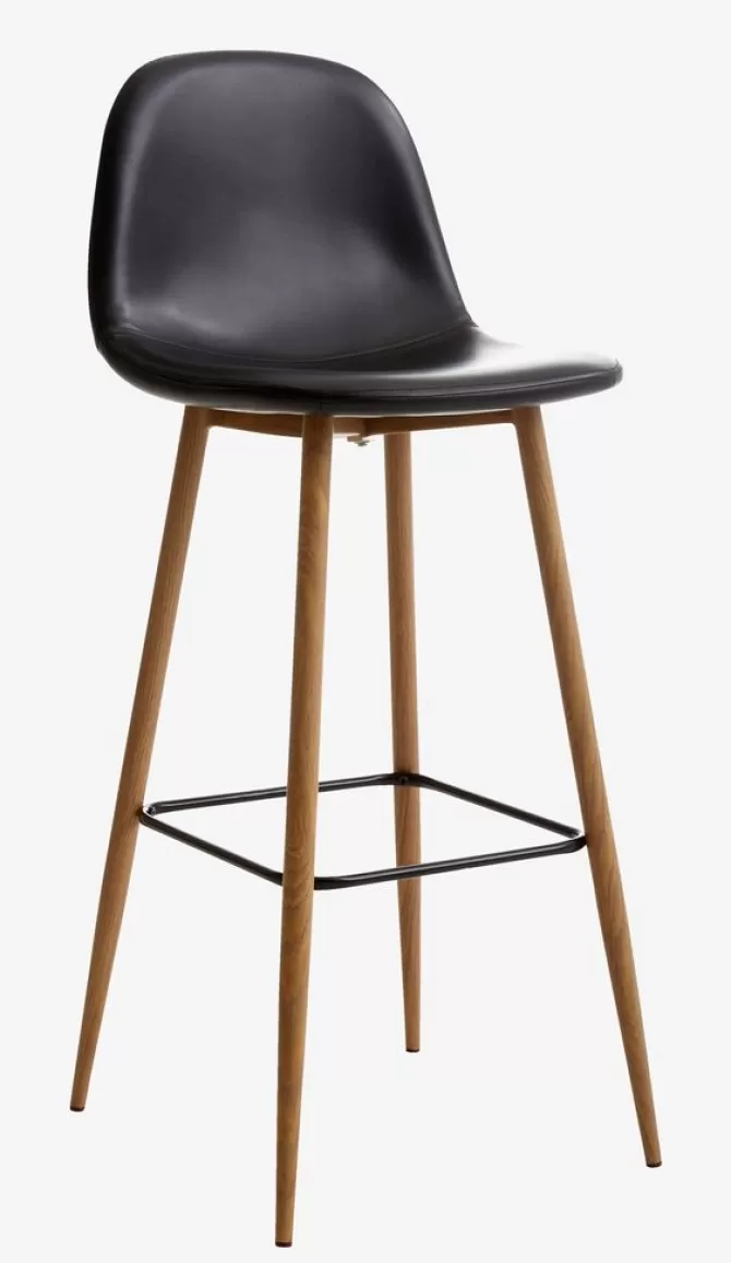 Cheap Barstol kunstlæder/egefarve Barstole Og Barborde | Barstole Og Barborde