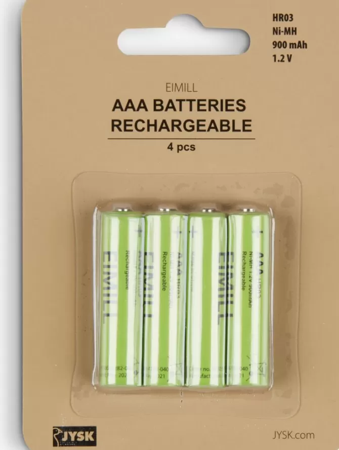 Best Sale Batterier genopladelig AAA 4 stk/pk Elpærer Og Batterier