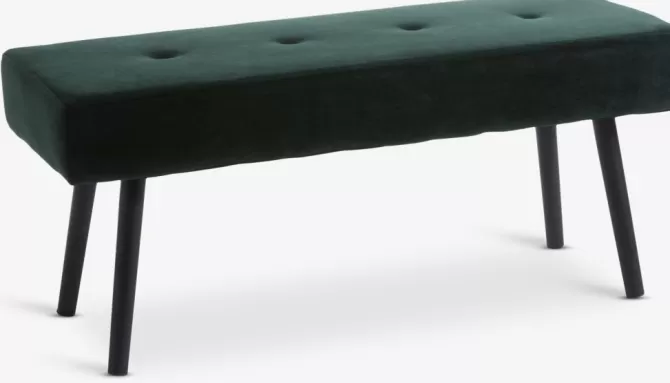 Outlet Bænk mørke velour/sort Bænke | Entrebænke
