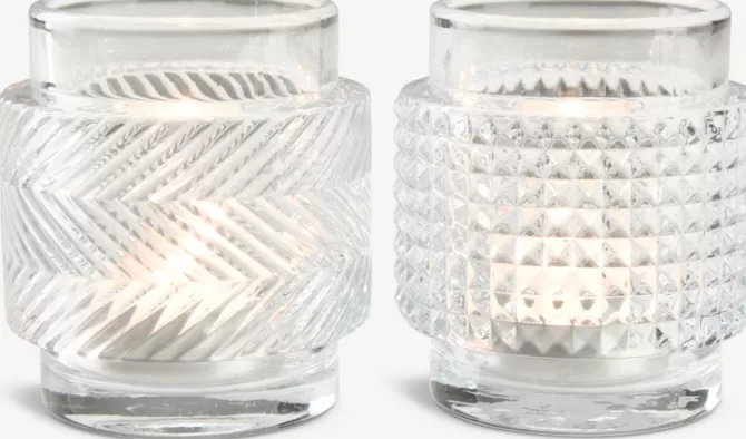 Clearance Fyrfadsstage Ø7xH8cm assorteret Lysestager