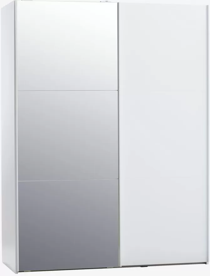 Flash Sale Garderobeskab 151x201 m/spejl Garderobeskabe Med Skydedøre | Garderobeskabe Med Skydedøre