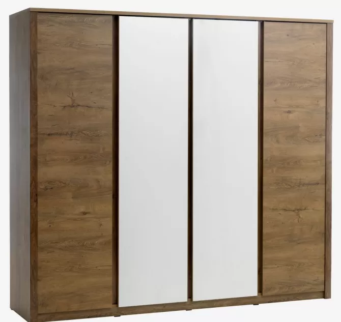 Shop Garderobeskab 220x197 m/spejl vild Garderobeskabe Med Skydedøre | Garderobeskabe Med Skydedøre