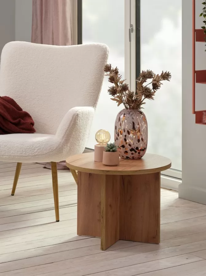 Fashion Hjørnebord Ø55 egefarve Hjørneborde | Sofaborde