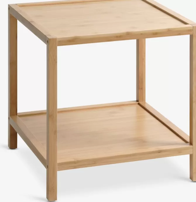 Fashion Hjørnebord 45x45 1 hylde bambus Hjørneborde | Sofaborde