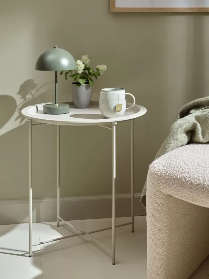 Fashion Hjørnebord Ø47 lys sand Hjørneborde | Sofaborde