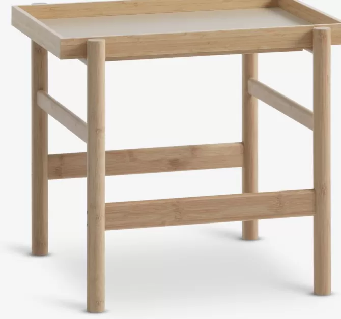 Online Hjørnebord 46×50 creme/natur Hjørneborde | Sofaborde