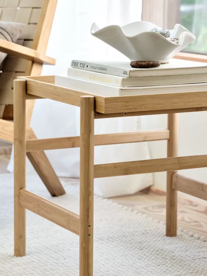 Online Hjørnebord 46×50 creme/natur Hjørneborde | Sofaborde