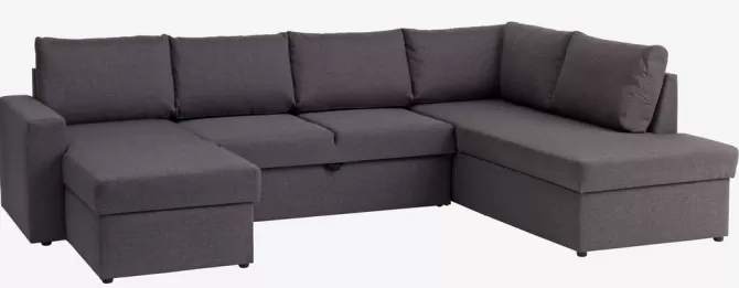 Flash Sale Hjørnesovesofa mørkegråt stof Sovesofaer | Sovesofaer