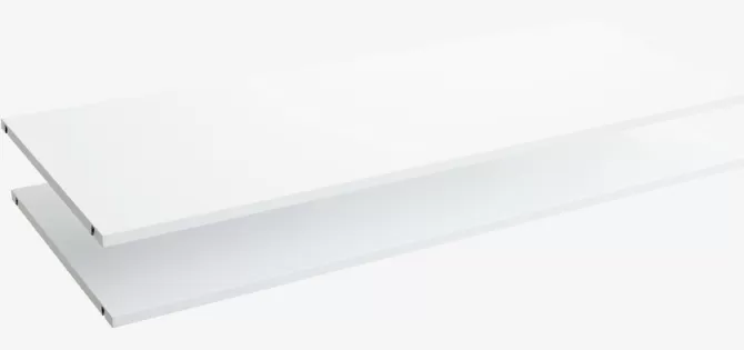 Sale Hylder 123x45 2 stk/pk hvid Tilbehør Til Garderobeskabe | Garderobeskabe