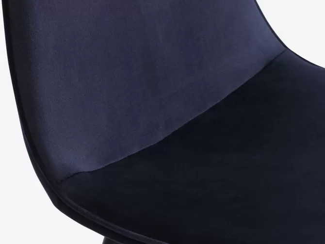 krondal__bord_marmor___bistrup_mrkebl_velour_3.webp Fashion KRONDAL Ø110 bord marmor + 4 BISTRUP mørkeblå velour Spisebordssæt