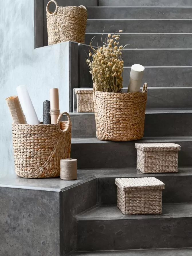 kurv_are_h_cm_natur_3.webp Flash Sale Kurv Ø35×H35 cm natur Fletkurve Mv.