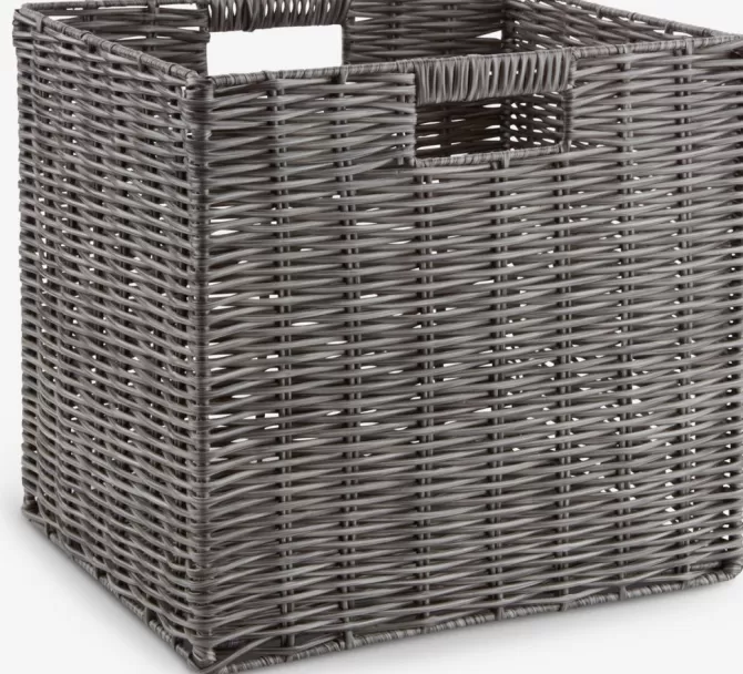 Best Kurv B28xL32xH30cm grå Fletkurve Mv.