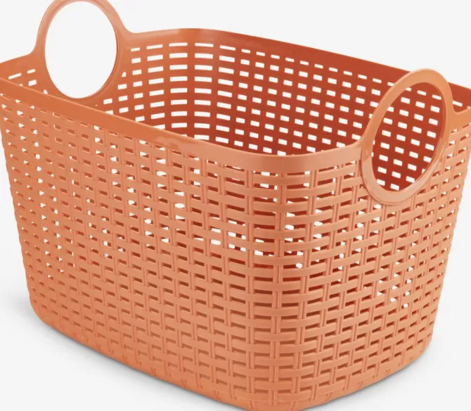 Clearance Kurv B27xL38xH27cm 14,5L plast orange Plastkasser
