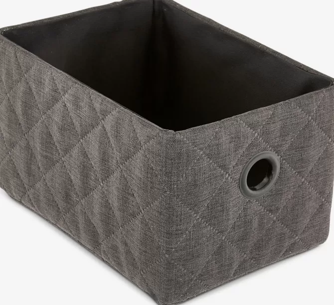 Best Kurv B14xL20xH12cm mørkegrå Fletkurve Mv.
