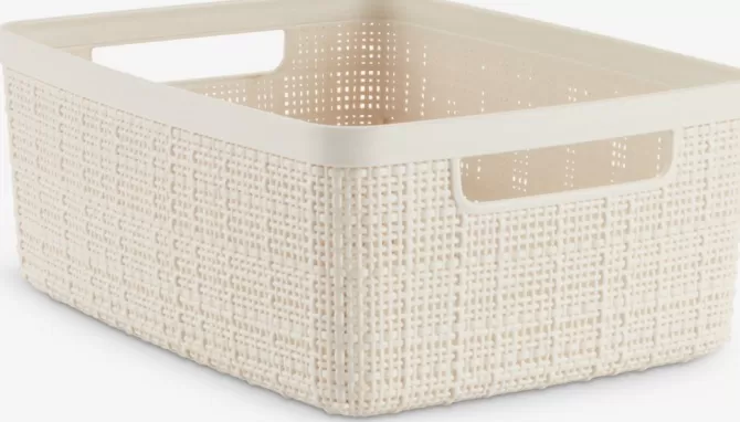 Discount Kurv 5L plast råhvid Plastkasser