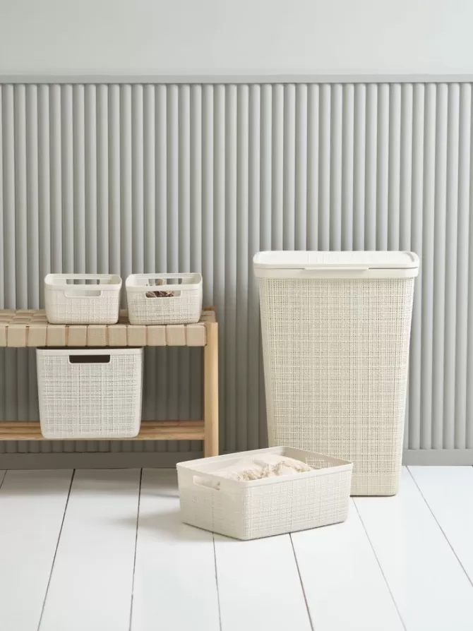 Discount Kurv 5L plast råhvid Plastkasser