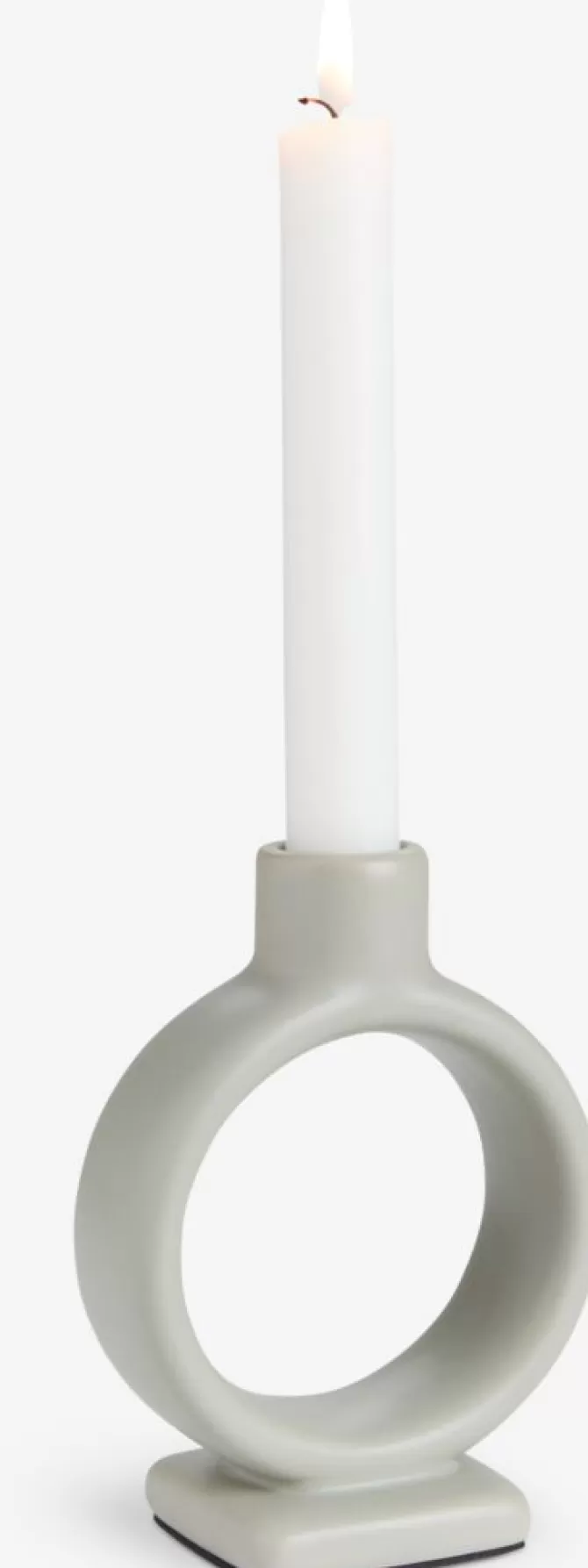 Clearance Lysestage B6xL11xH15cm grøn Lysestager