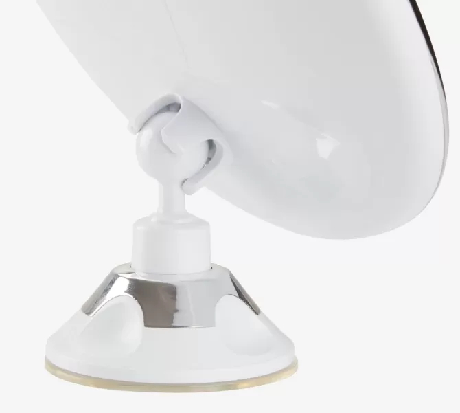Clearance Makeupspejl m/LED Ø20xH22cm hvid Badeværelsesopbevaring | Diverse
