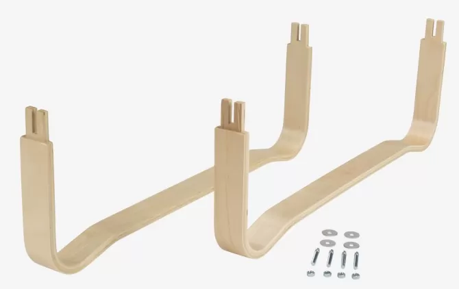 Clearance Meder 90cm birk 2 stk Sengeben Og Tilbehør