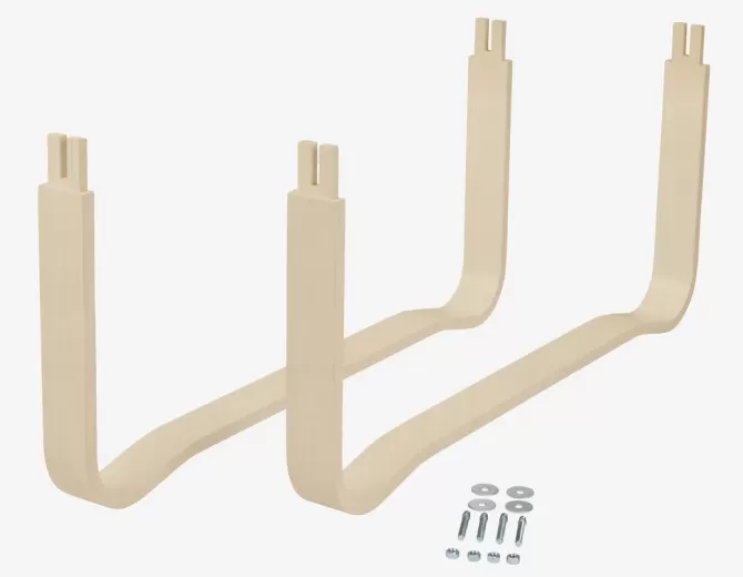 Store Meder 90cm birk høje 2 stk Sengeben Og Tilbehør