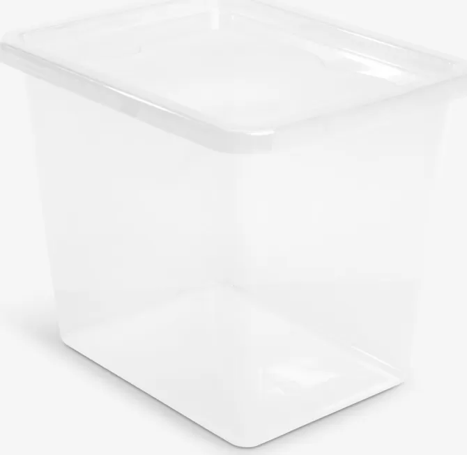 Shop Opbevaringsboks 31L m/låg transparent Plastkasser