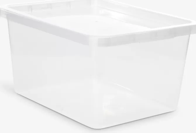 Online Opbevaringsboks 20L m/låg transparent Plastkasser
