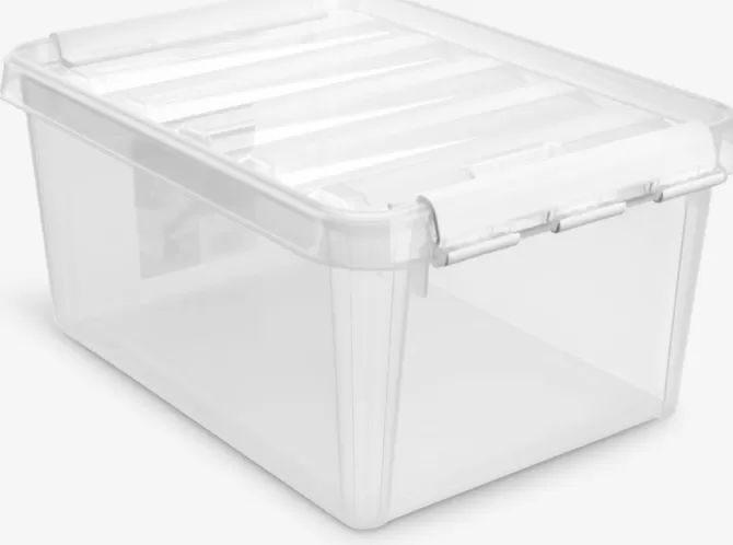 Clearance Opbevaringsboks 8L m/låg Plastkasser