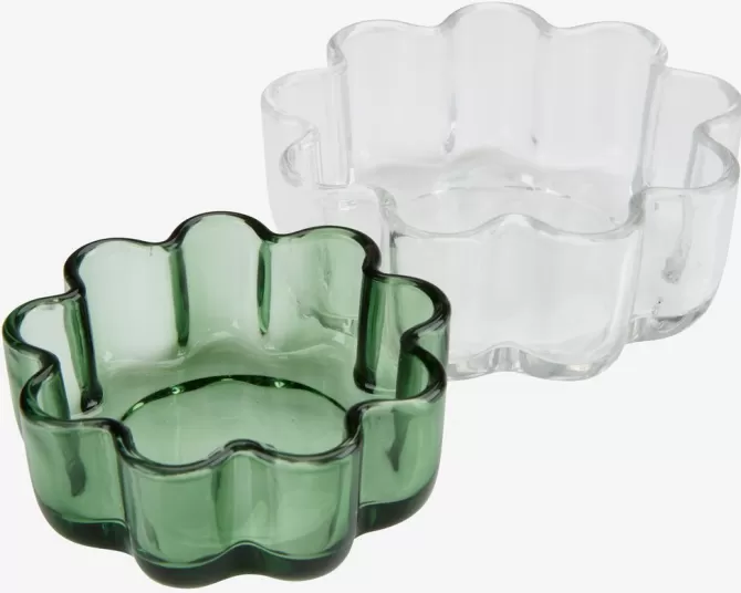 Hot Opbevaringskrukke Ø7 + Ø9 glas 2 stk Badeværelsesopbevaring | Diverse
