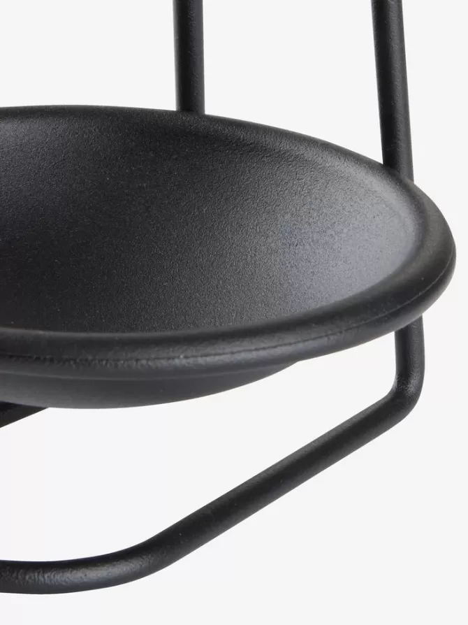 Store Opvaskebørsteholder Ø11xH18 cm sort rustfrit stål Rengøring