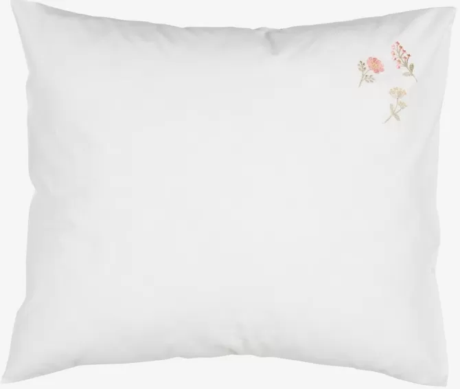 Discount Pudebetræk 60x63/70 hvid/rosa Pudebetræk