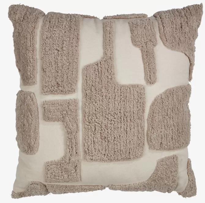 Hot Pyntepude 45x45 grå/beige Pyntepuder