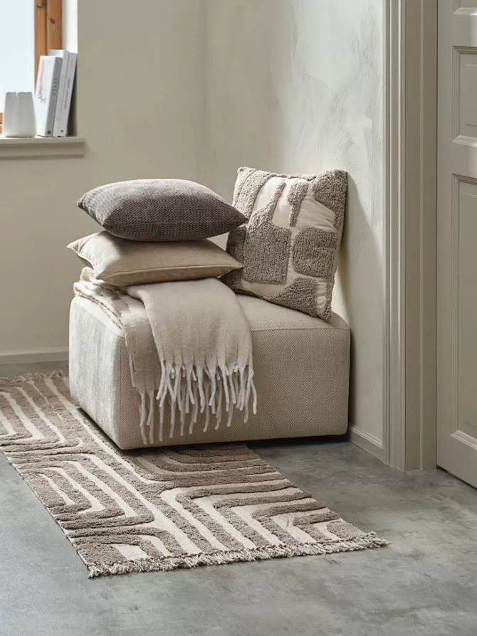 Hot Pyntepude 45x45 grå/beige Pyntepuder