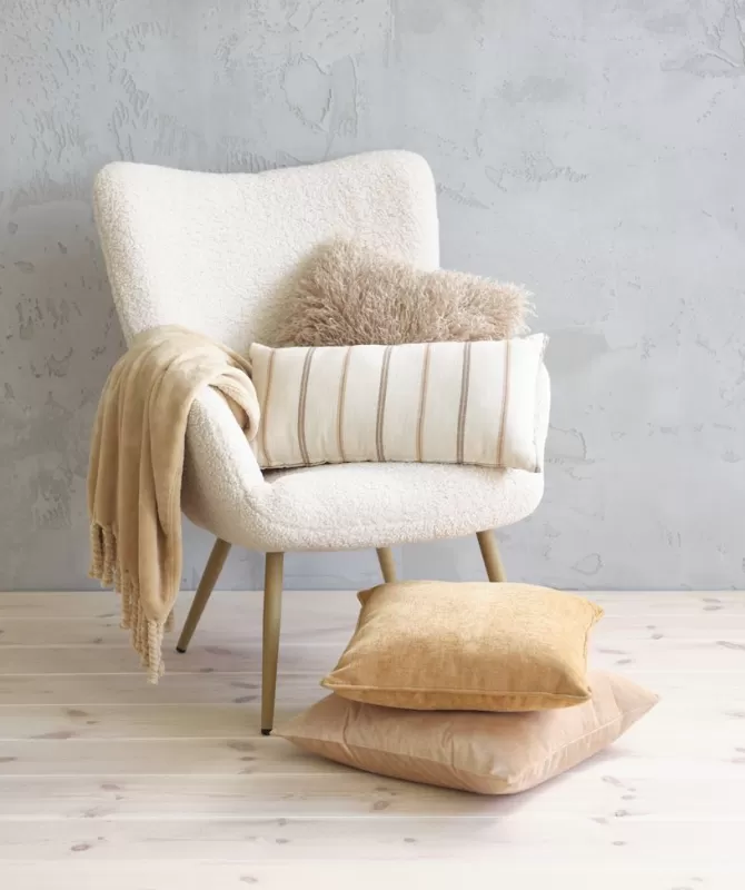 Hot Pyntepude 30x60 beige/brun Pyntepuder