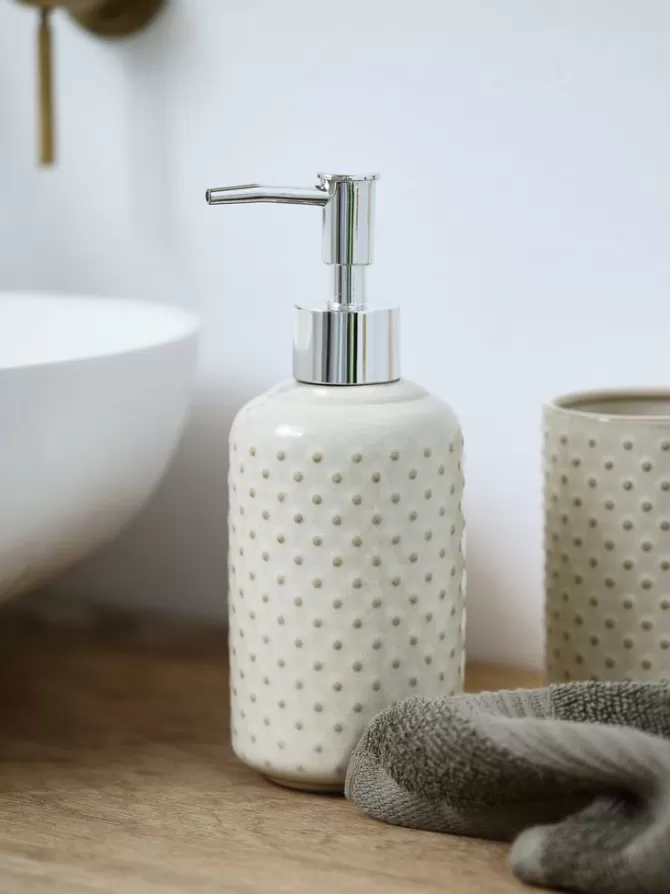 Outlet Sæbedispenser beige Badeværelsesopbevaring | Personlig Velvære