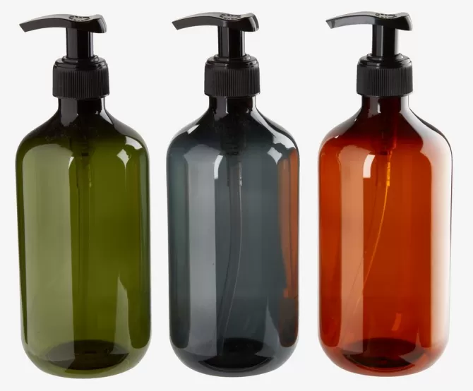Sale Sæbedispenser genanvendt plast assorteret Badeværelsesopbevaring | Personlig Velvære