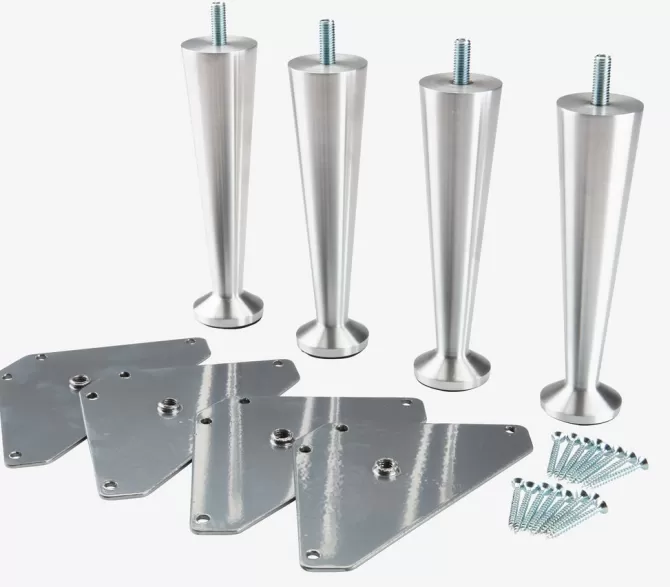 Outlet Sengeben Ø3,5xH15cm alu 4 stk Sengeben Og Tilbehør
