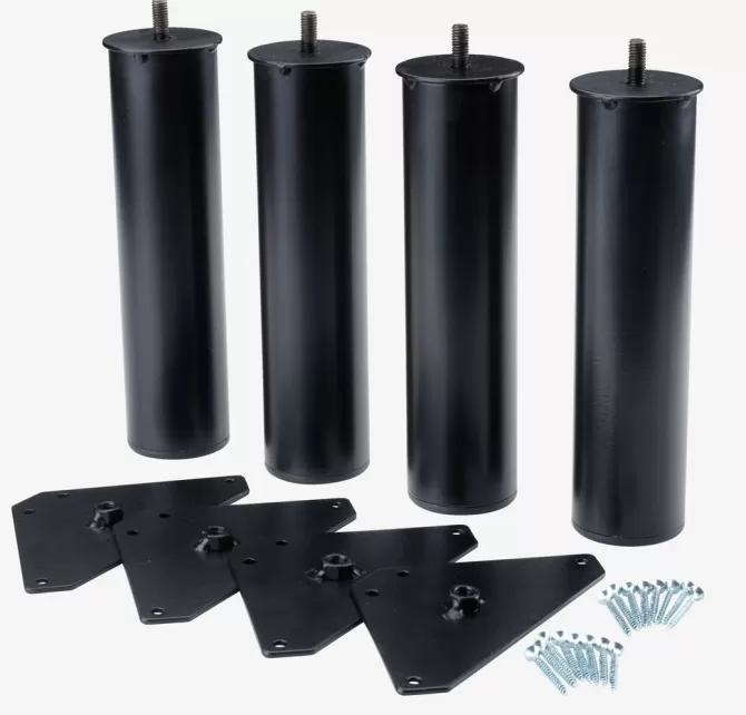 New Sengeben Ø5xH20cm sort 4 stk Sengeben Og Tilbehør