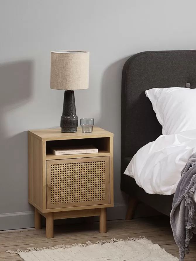 Outlet Sengebord 1 låge egefarve Sengeborde | Sengeborde
