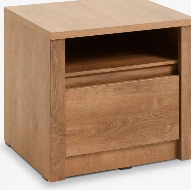 Sale Sengebord 1 skuffe vild eg Sengeborde | Sengeborde