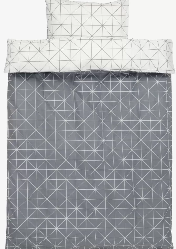 Fashion Sengetøj 140x200 grå Sengetøj