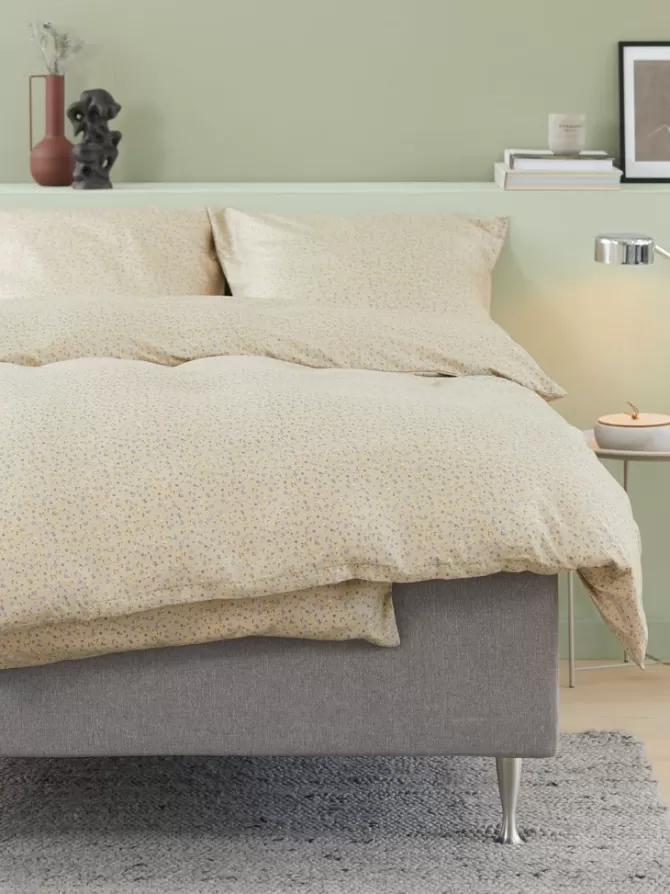 Discount Sengetøj mikrofiber 140x200 støvet grøn Sengetøj