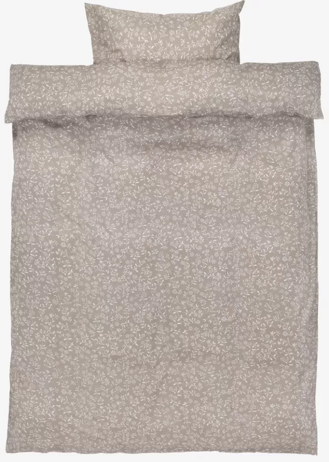 Clearance Sengetøj mikrofiber 140x200 grå Sengetøj