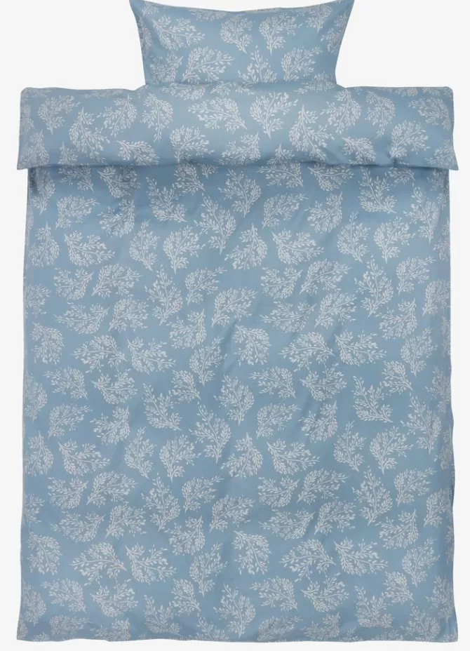 Clearance Sengetøj satin 140x200 blå Sengetøj