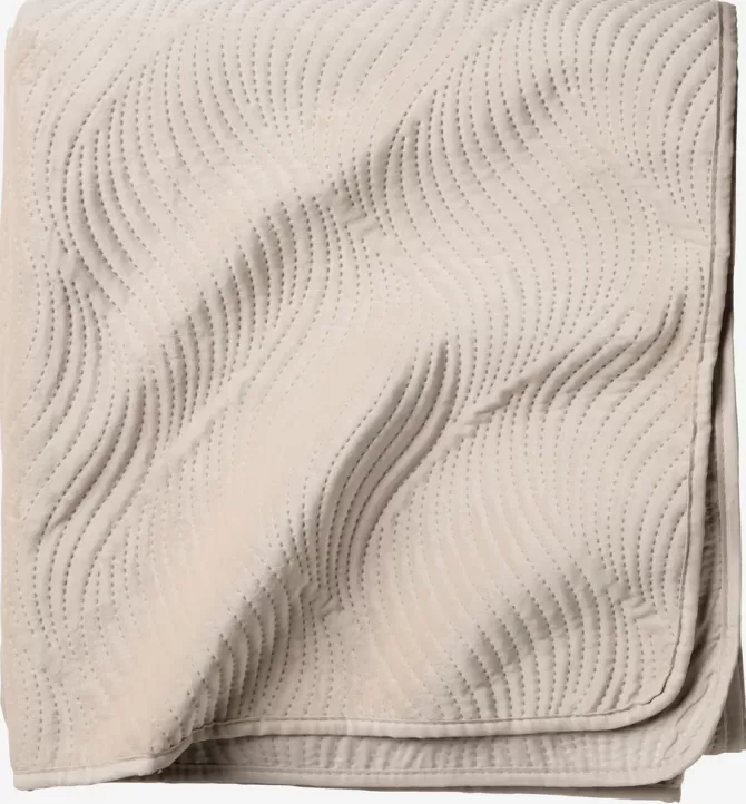 Clearance Sengetæppe 160x220 beige Sengetæpper | Senget忙pper