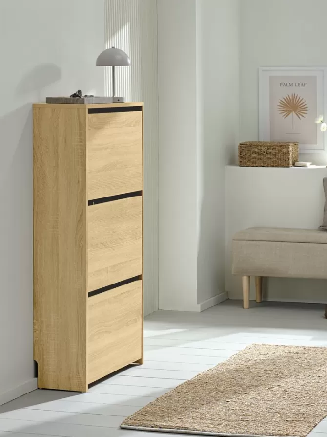 Clearance Skoskab 3 rum efarve Skoopbevaring